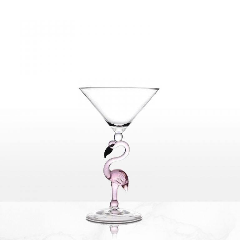 2Pcs Flamingo Cocktail Glasses | Rella Stiletto Decanter